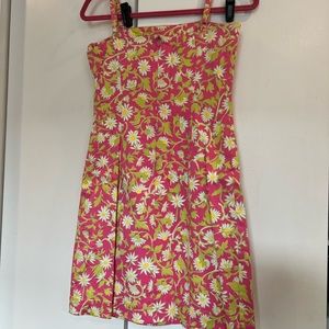 Key West pink and green dress